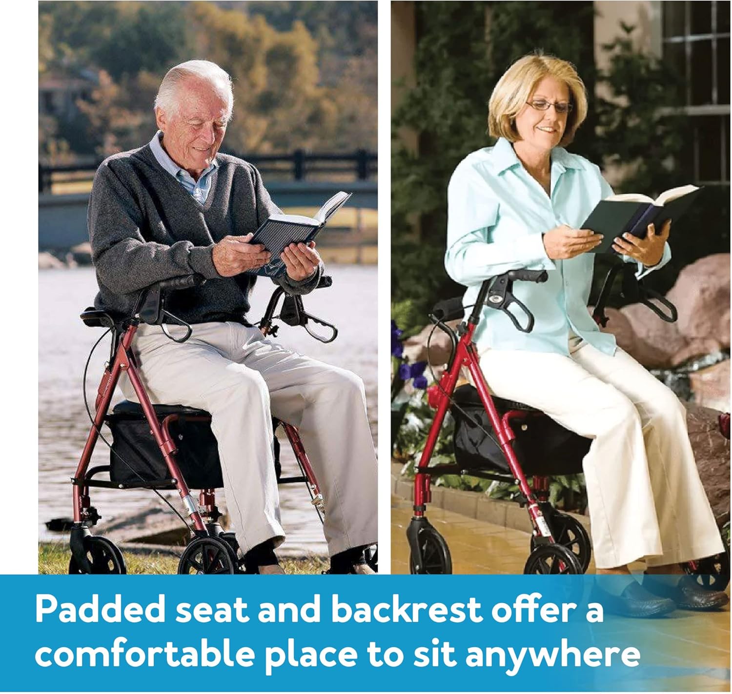 carex classics steel rollator