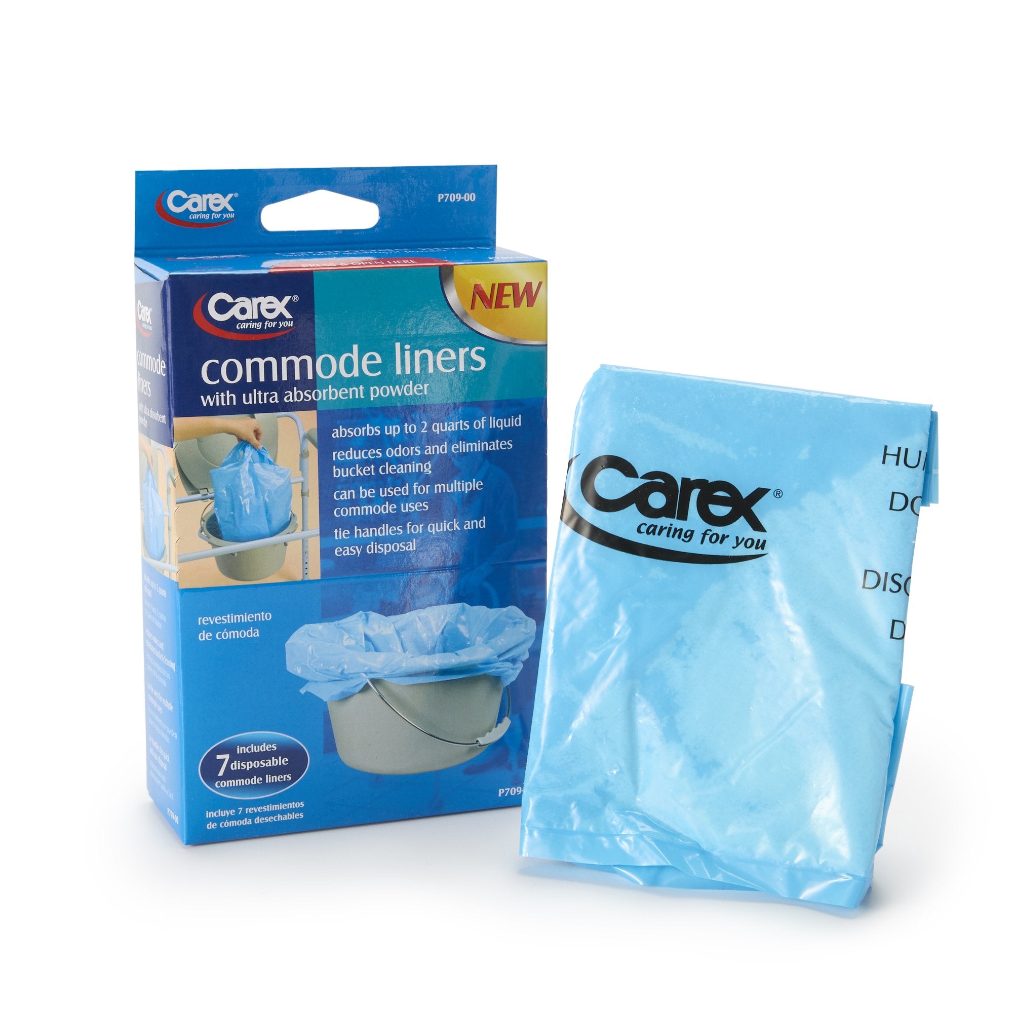 Carex Commode Liner For Commode / Shower Chair