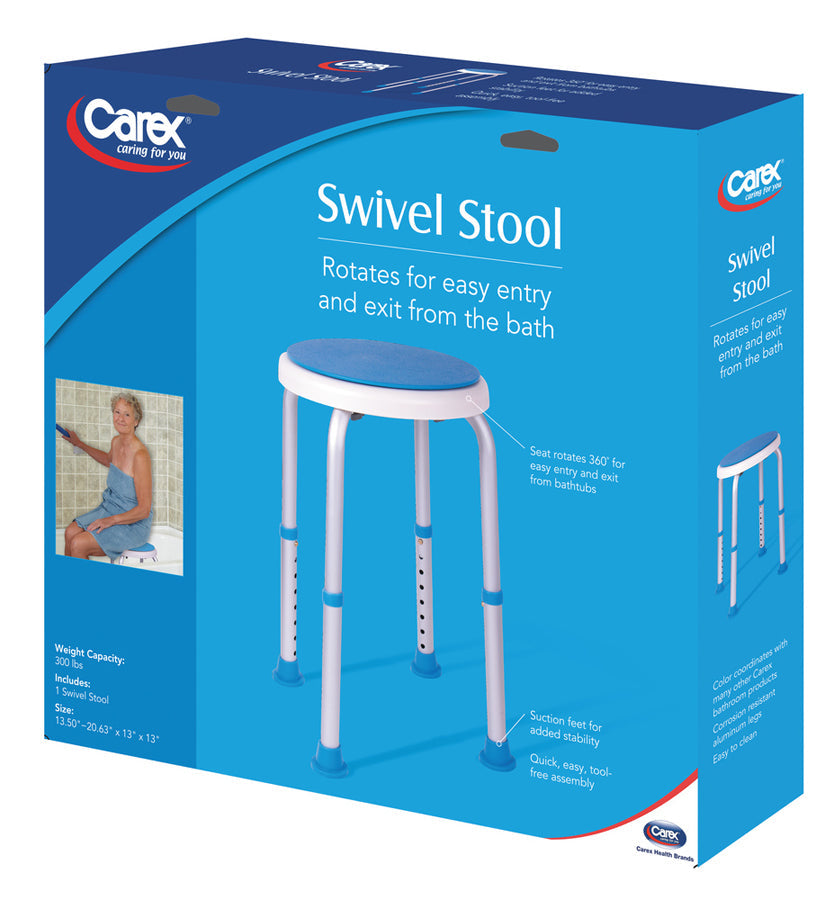 carex swivel shower stool