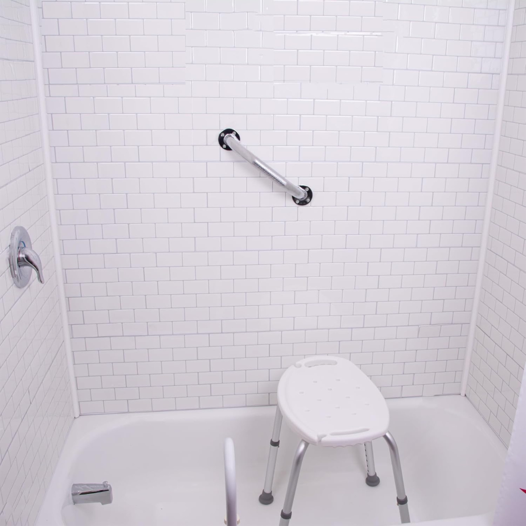 carex textured chrome wall grab bar 12