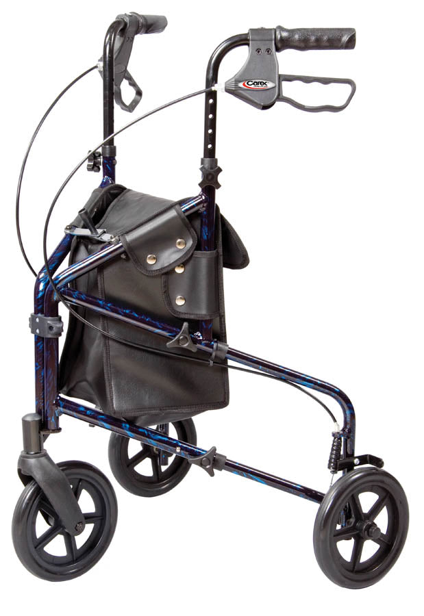 Carex Roller Walker For Seniors and Elders, Wheel size 7.5 inch ,With Height Adjustable Weight Capacity 300lbs, Foldable , FGA33300 0000