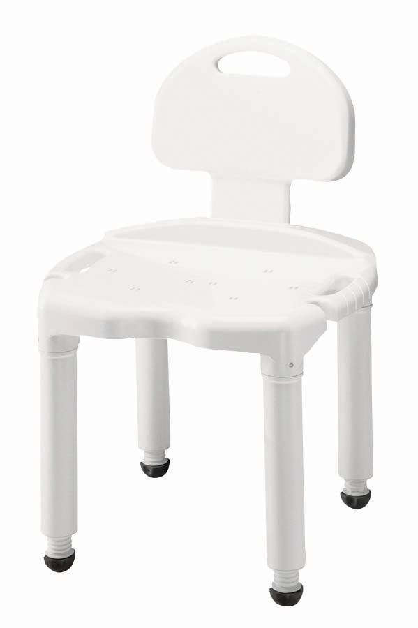 Carex Universal Bath Seat with Back for Seniors, Adult and Injured Persons, Supports Up To 400lbs, Shower Seat For Inside Shower
