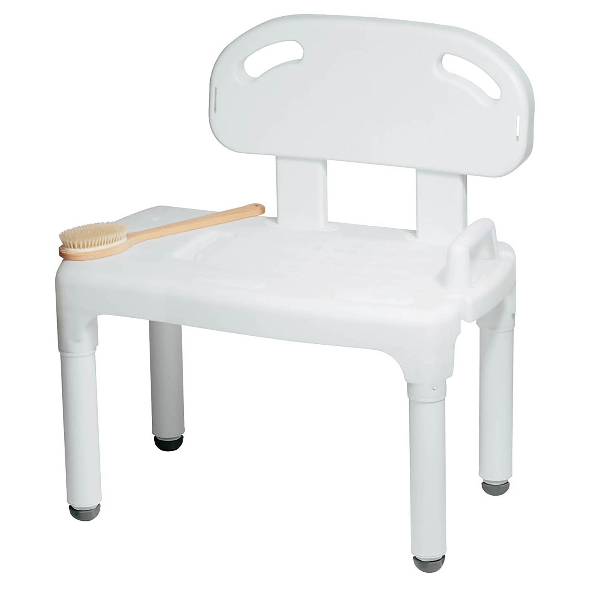 Carex Bath Transfer Bench Without Arms 17 1/2 to 22 1/2 Inch Seat Height 400 lbs. Weight Capacity