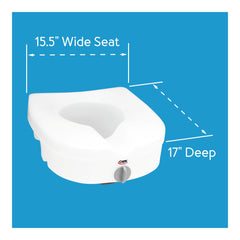 Carex E-Z Lock Raised Toilet Seat