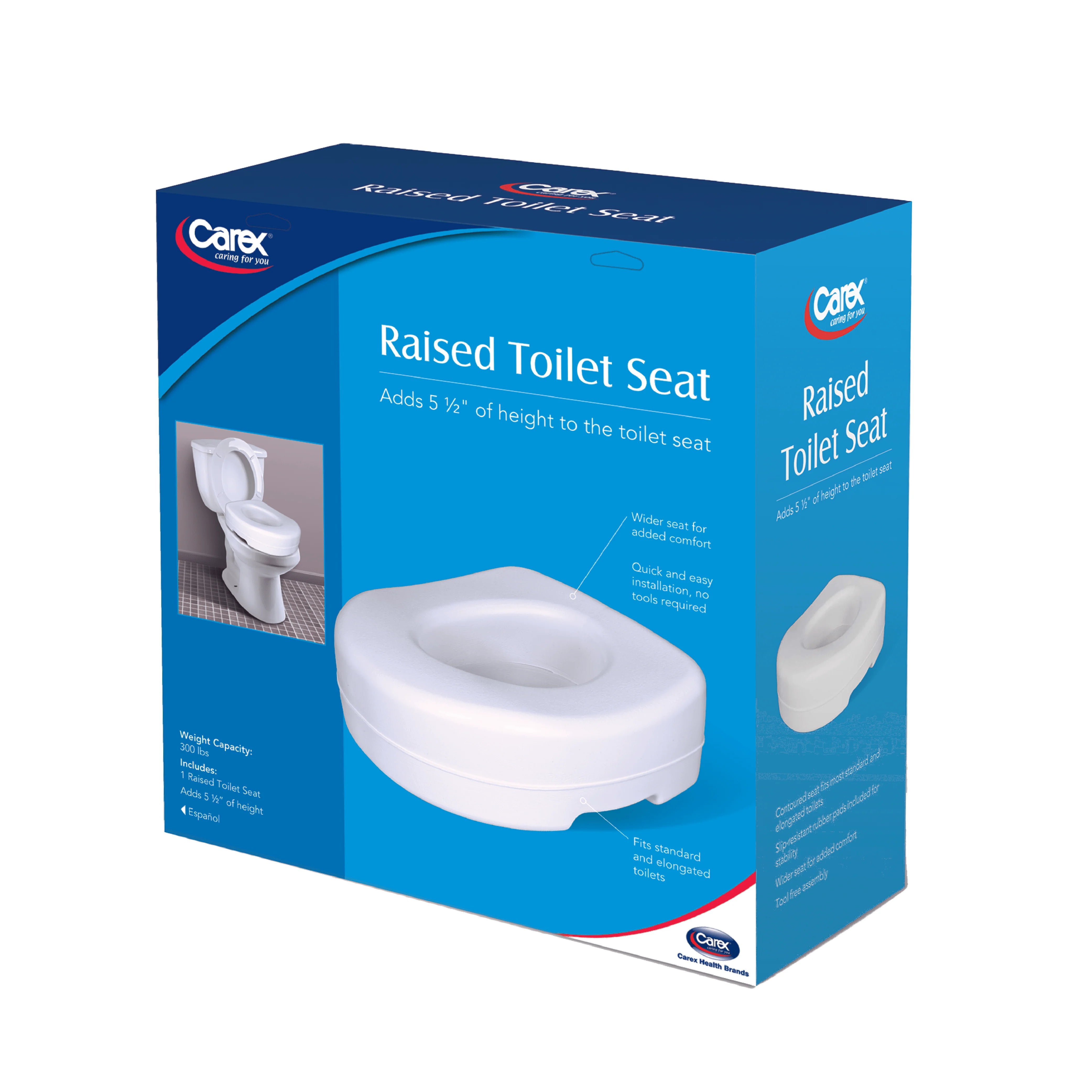 Carex Raised Toilet Seat