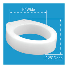 Carex Toilet Seat Elevator - Elongated