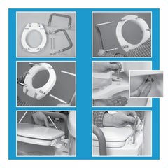 Carex Toilet Seat Elevator with Handles - Standard