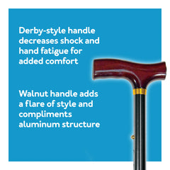 Designer Folding Cane - Black