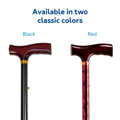 Designer Folding Cane - Black