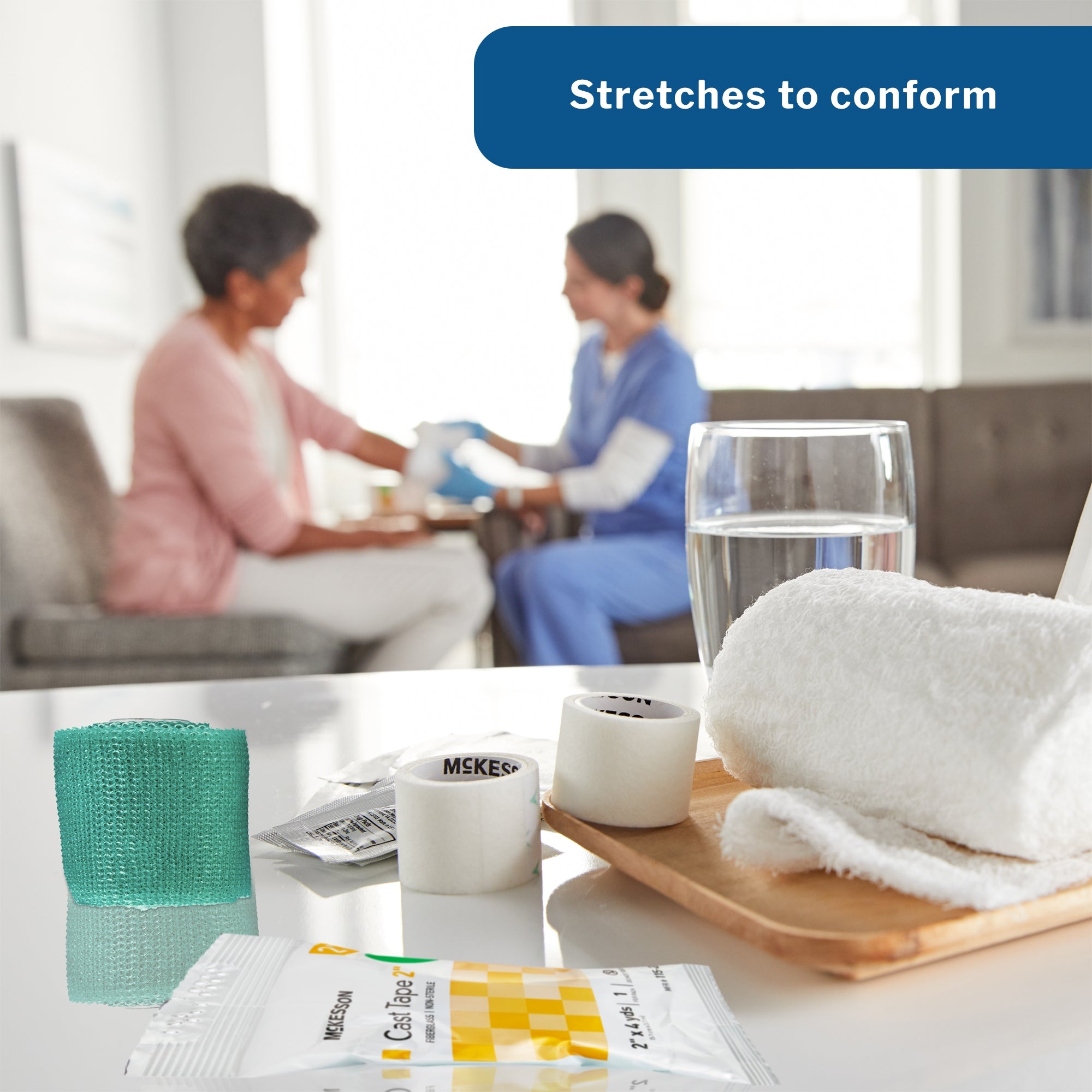 cast tape mckesson 2 inch x 12 foot fiberglass green packaging type box