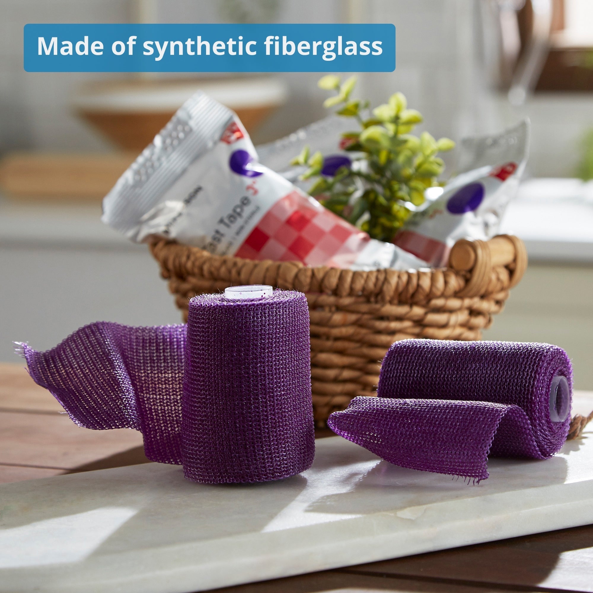 cast tape mckesson 3 inch x 12 foot fiberglass purple packaging type box