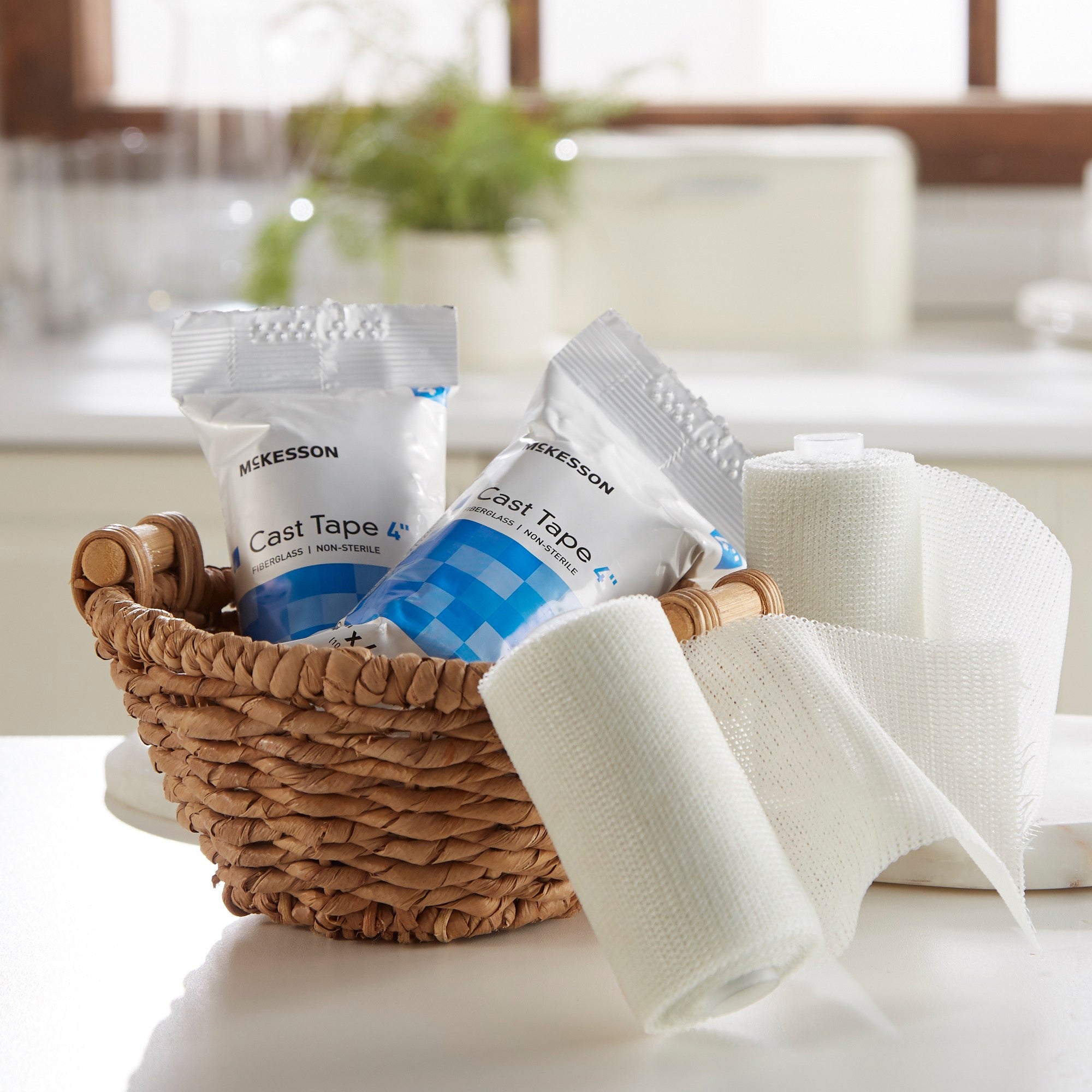 cast tape mckesson 4 inch x 12 foot fiberglass white packaging type box