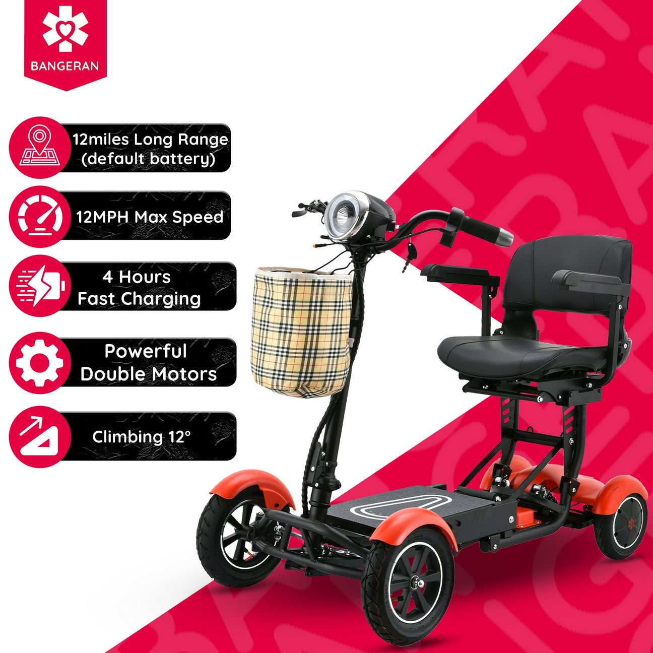 Premium Wide Seat Smart Electric Wheelchair