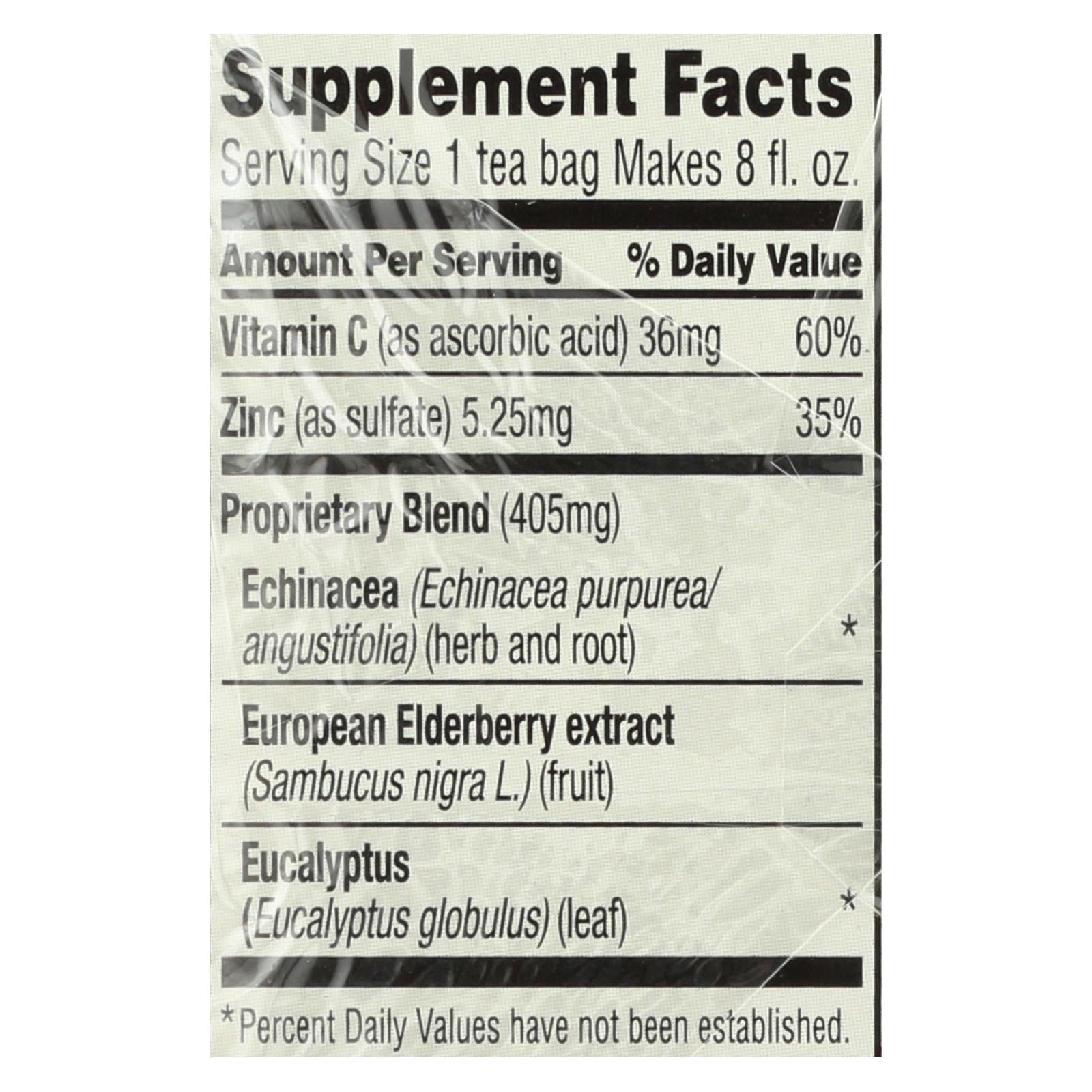 celestial seasonings sleepytime echinacea complete care wellness tea 20 tea bags case of 6