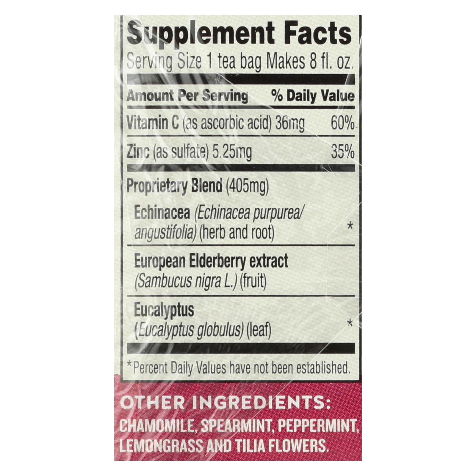 celestial seasonings sleepytime echinacea complete care wellness tea 20 tea bags case of 6