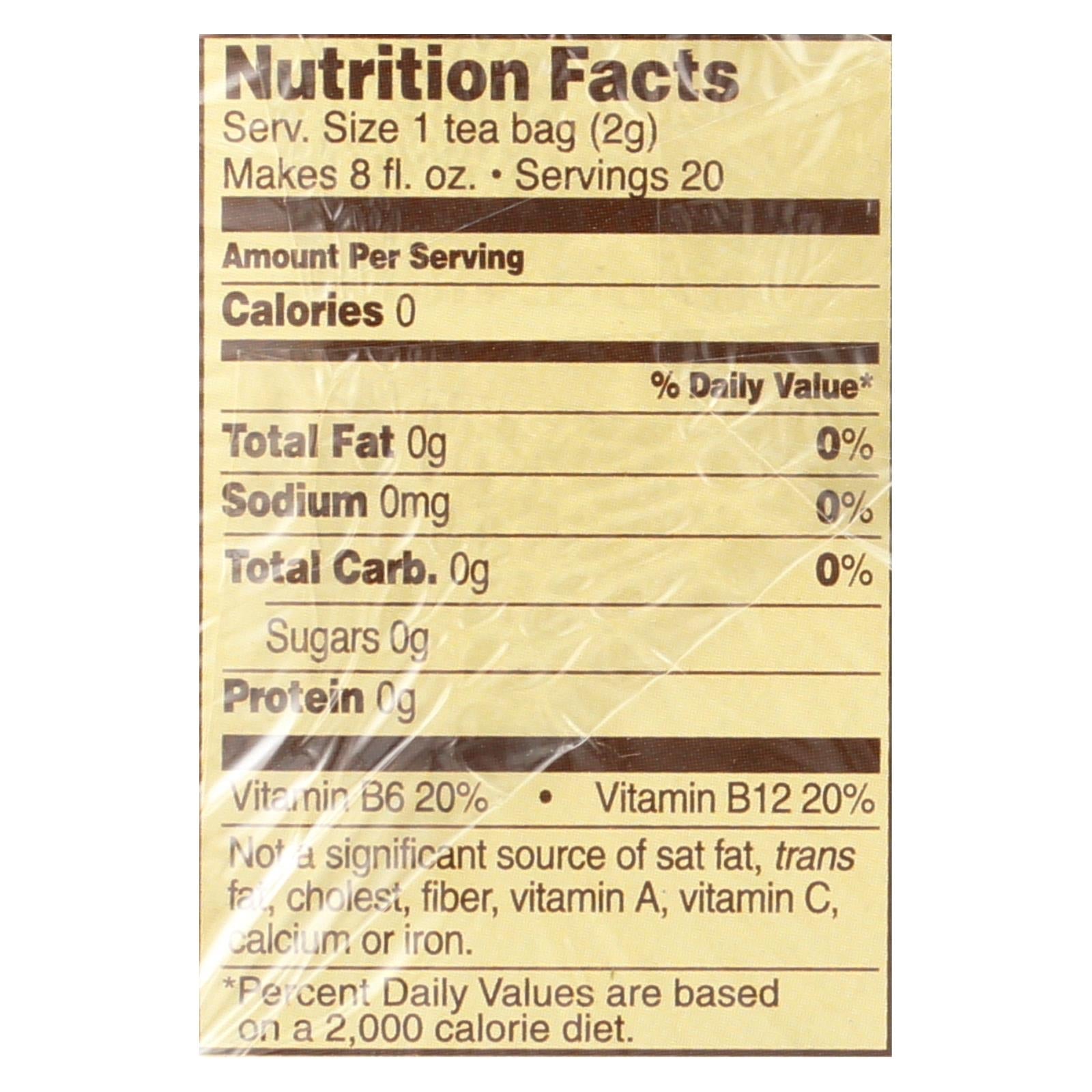 celestial seasonings tension tamer herbal tea caffeine free 20 tea bags case of 6