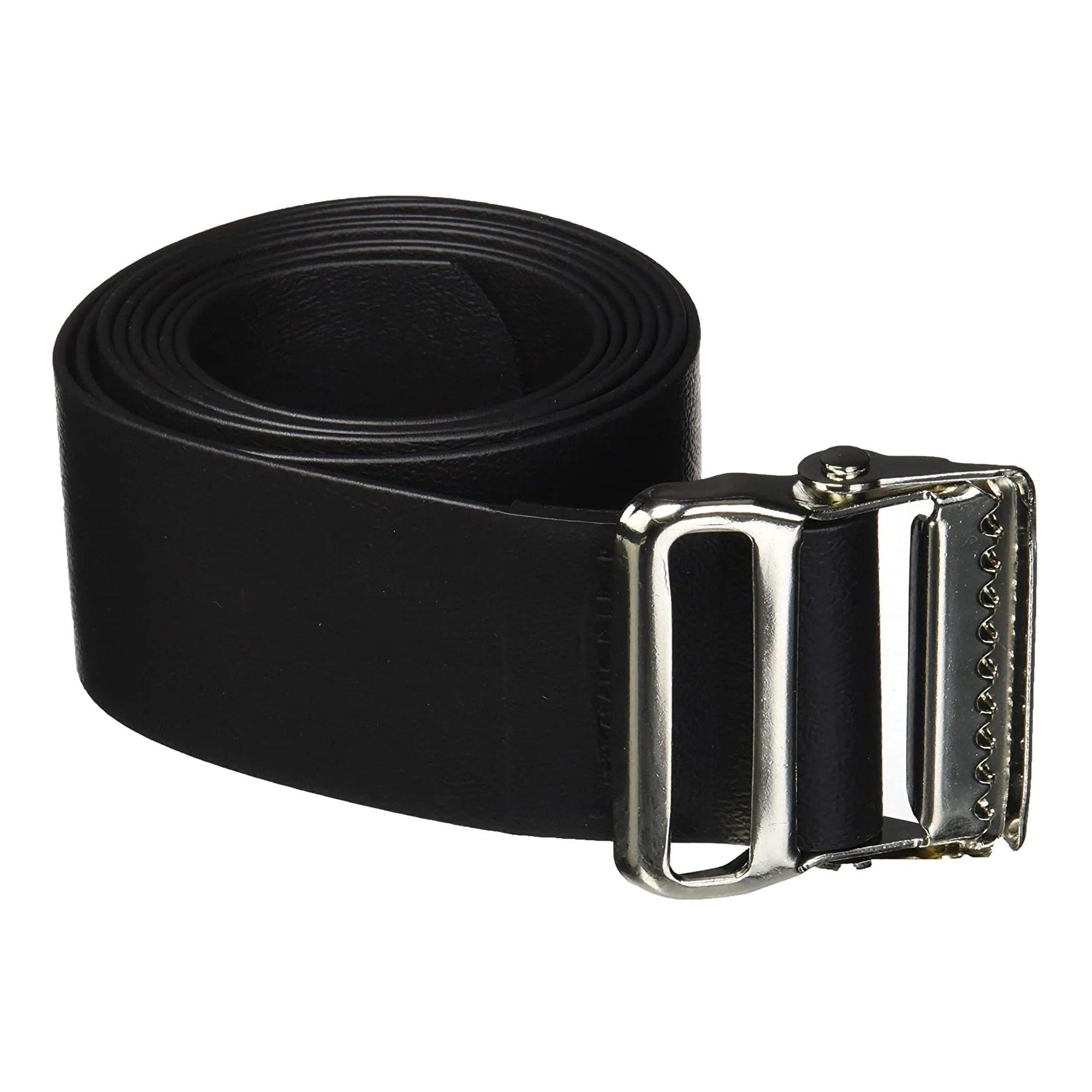 Gait Belt Easi-Care 72 Inch Length Black Vinyl Coated Webbing