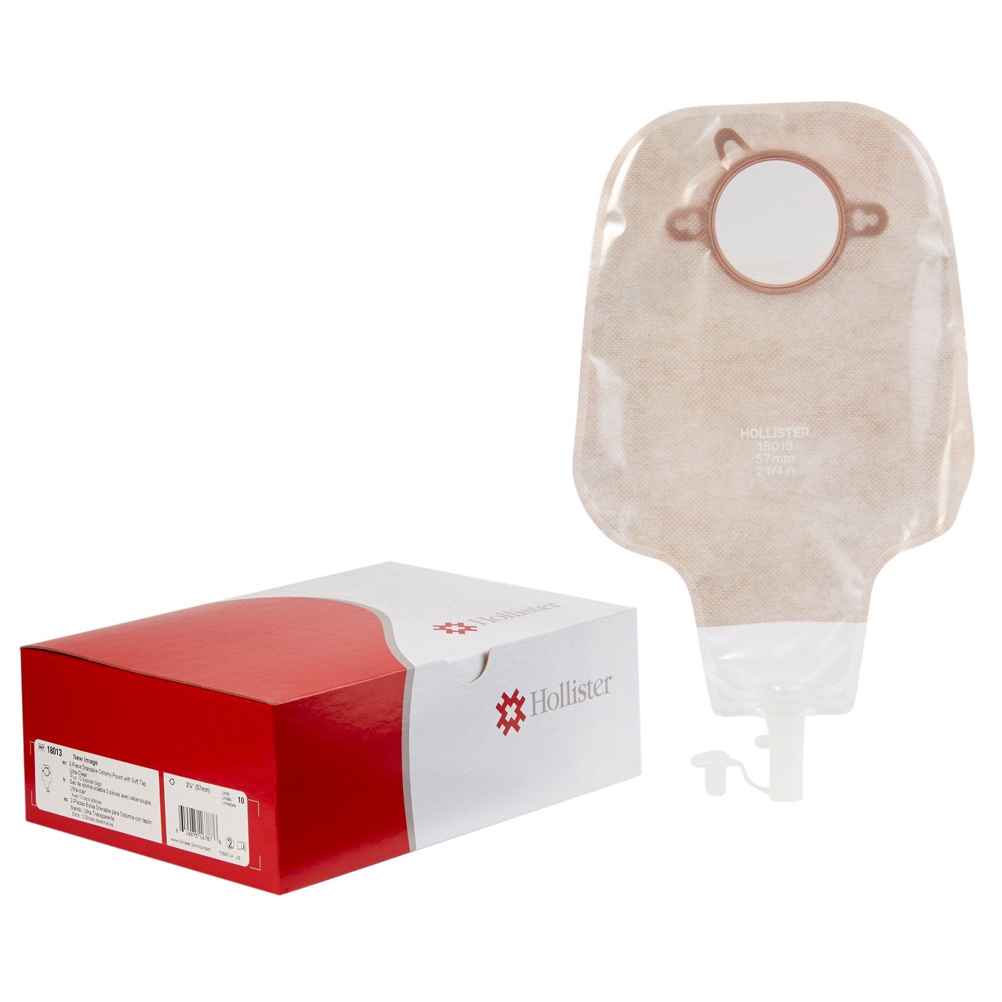 Ostomy Pouch New Image Two-Piece System 12 Inch Length Drainable