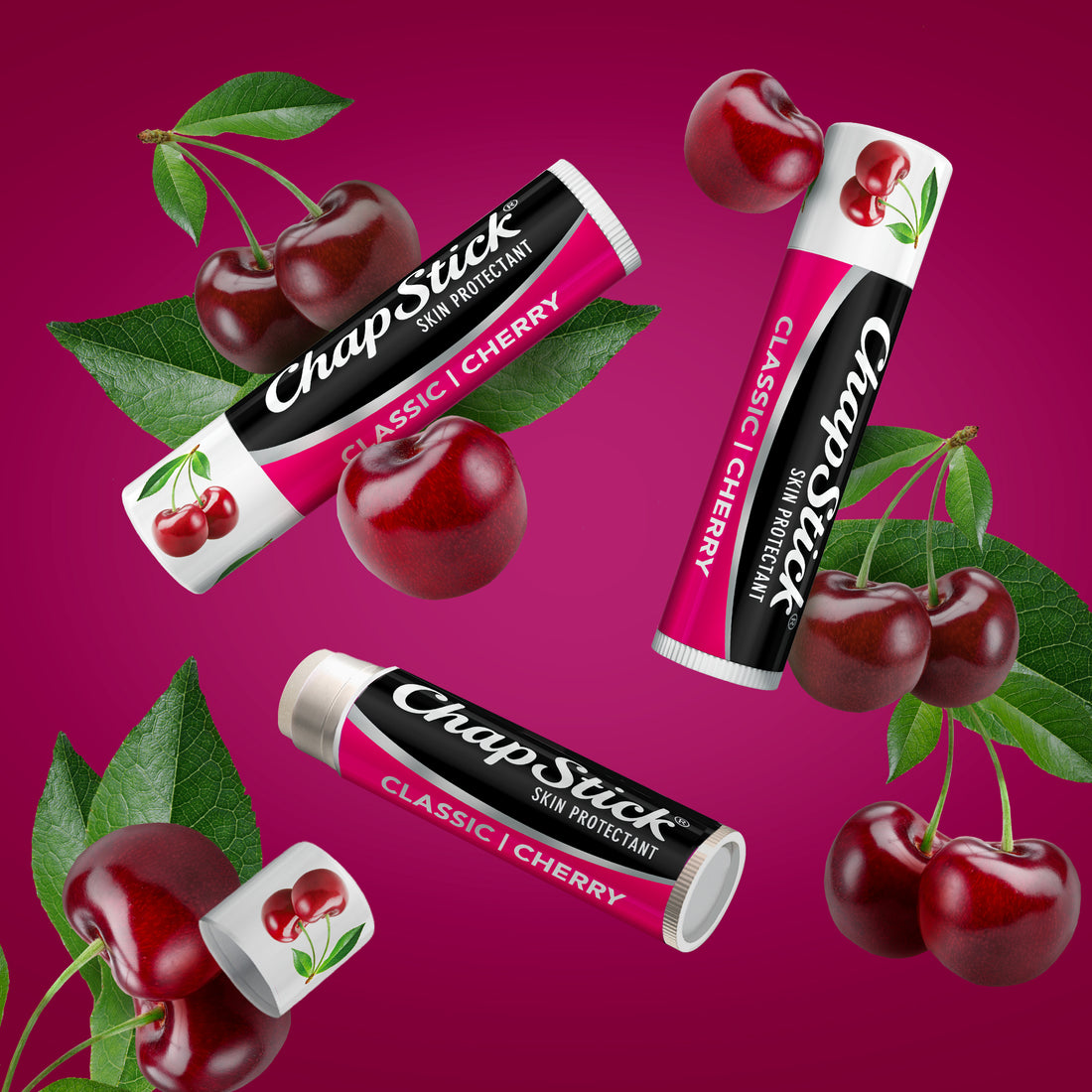 chapstick cherry lip balm 0 15 ounce tube chapstick lip balm mk1112453ea