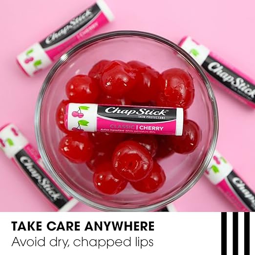chapstick cherry lip balm 0 15 ounce tube chapstick lip balm mk1112453ea