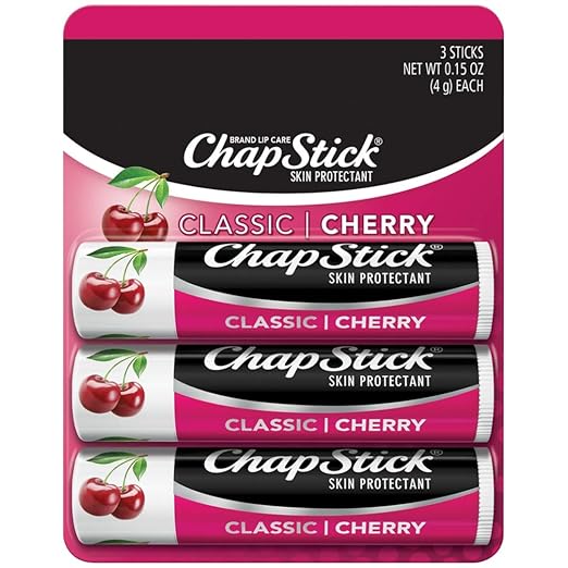 chapstick cherry lip balm 0 15 ounce tube chapstick lip balm mk1112453ea