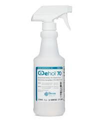 CiDehol 70 Surface Disinfectant Cleaner Alcohol Based Trigger Spray Liquid 16 oz. Bottle Alcohol Scent NonSterile