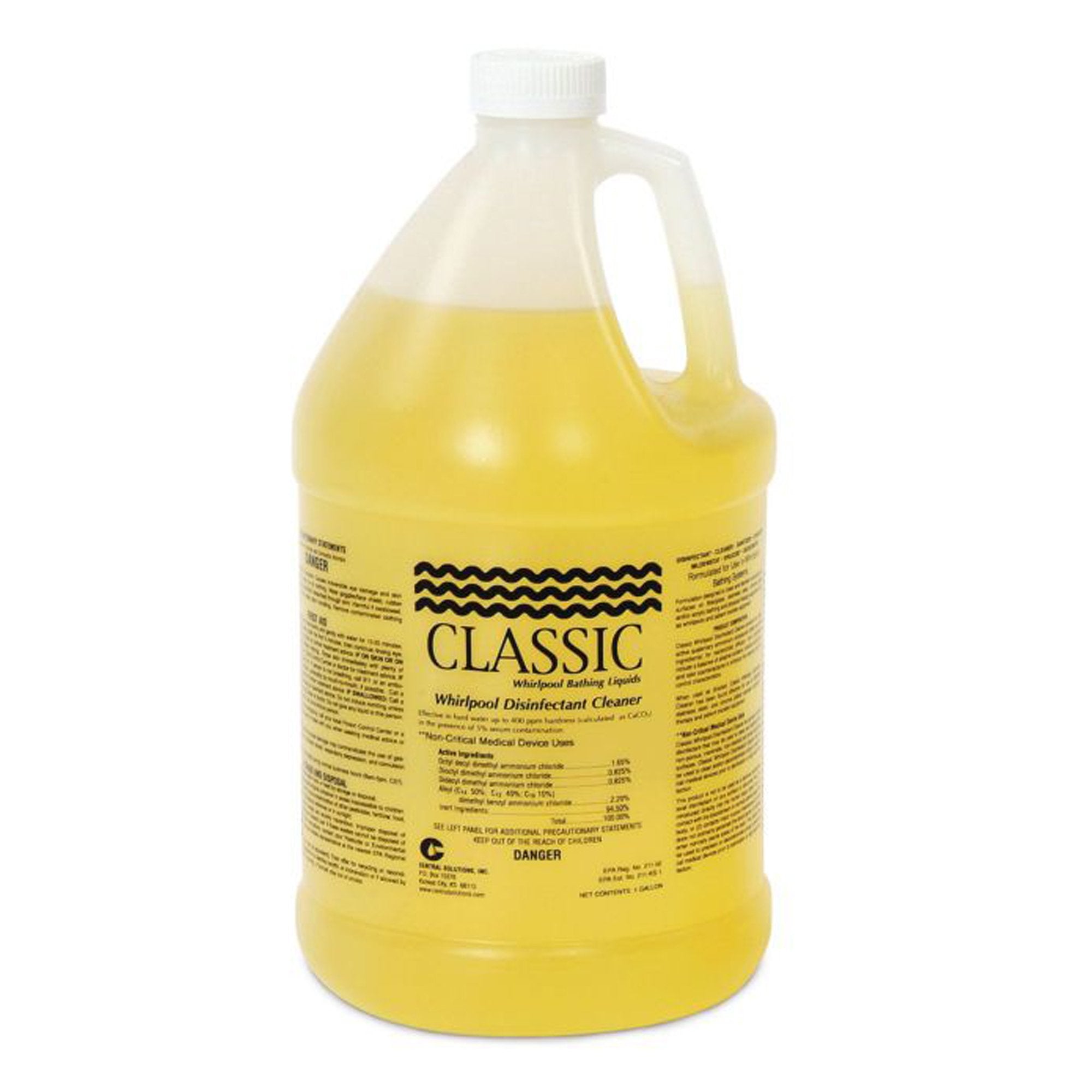 Classic Surface Disinfectant Cleaner Quaternary Based Manual Pour Liquid 1 gal. Jug Floral Scent NonSterile
