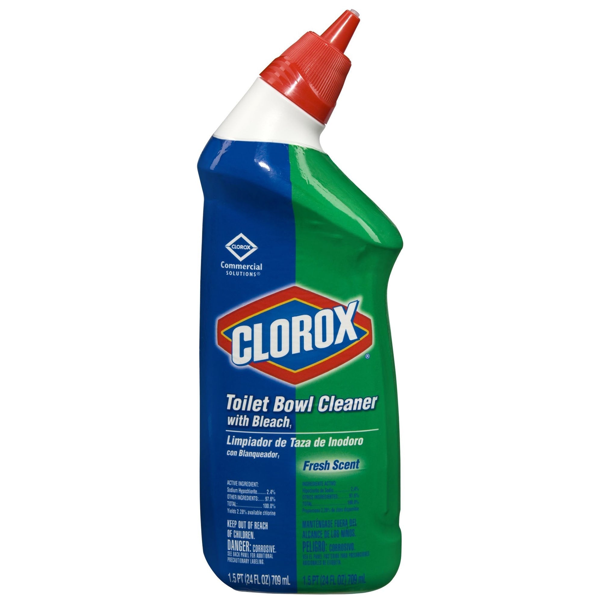 Clorox Commercial Solutions Clorox Toilet Bowl Cleaner Manual Squeeze Gel 24 oz. Bottle Fresh Scent NonSterile