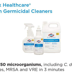 clorox healthcare bleach surface disinfectant cleaner germicidal trigger spray liquid 32 oz bottle fruity floral bleach scent nonsterile