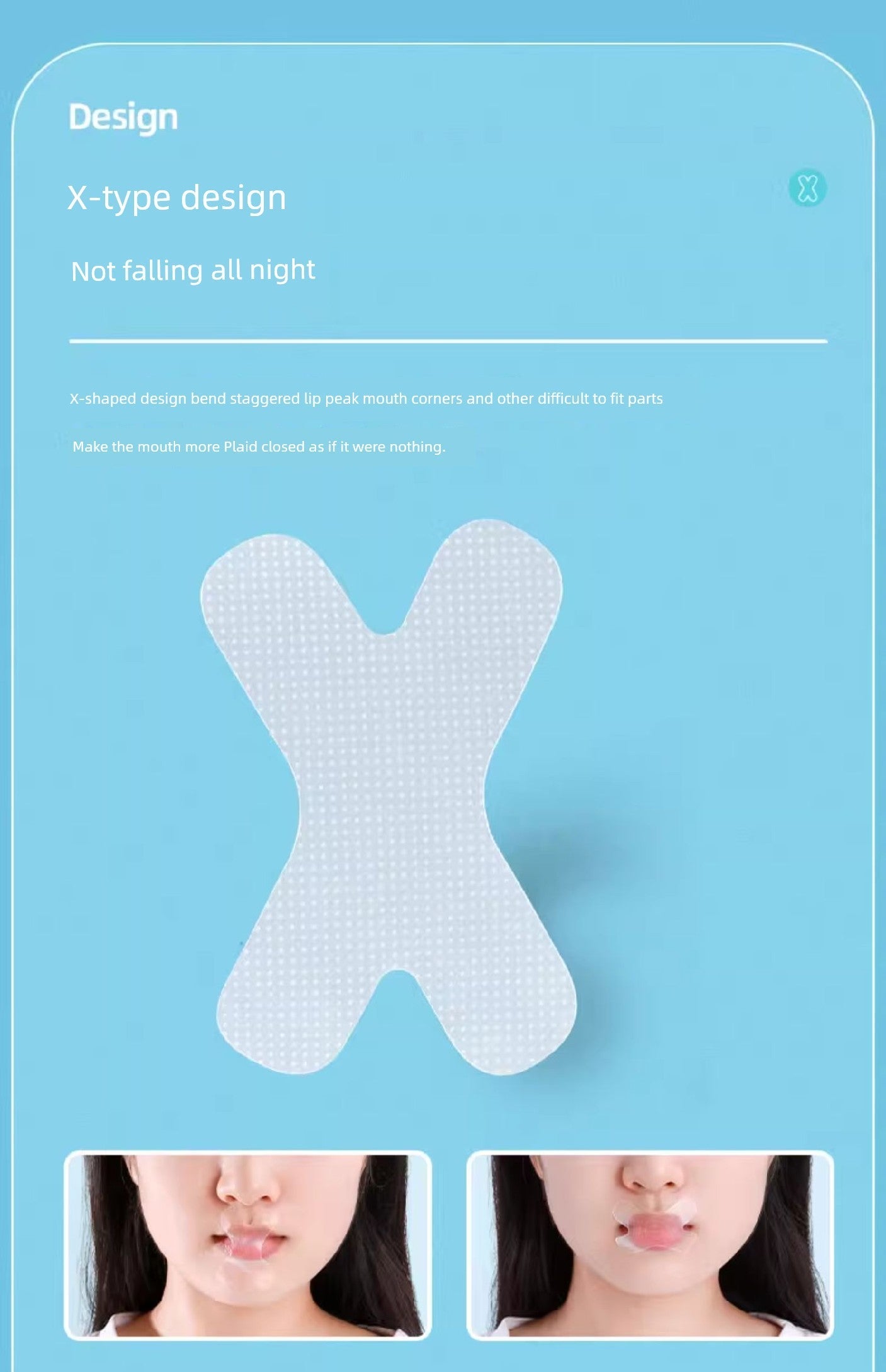 closed mouth brace adult sleep anti open mouth anti snoring paster