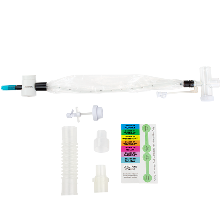 closed suction tracheal catheter w t piece 10fr