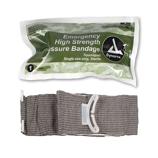 Trauma Pressure Dressing with Wrap 4 Inch Width Closure Bar Gray Sterile Standard Compression