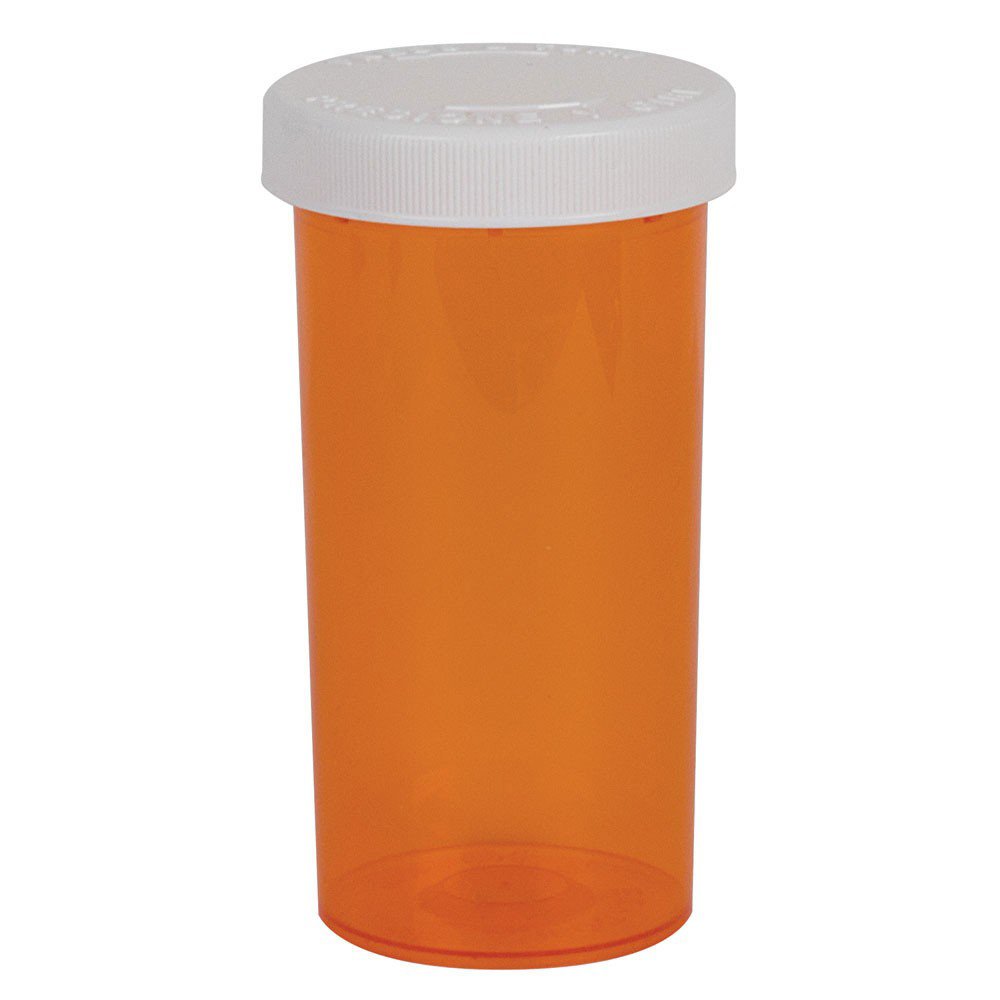 Prescription Vial Ezydose Push & Turn 60 DRAM Amber