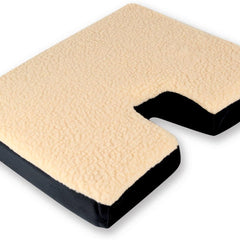coccyx gel seat cushion w fleece top 18 wx16 d x 3