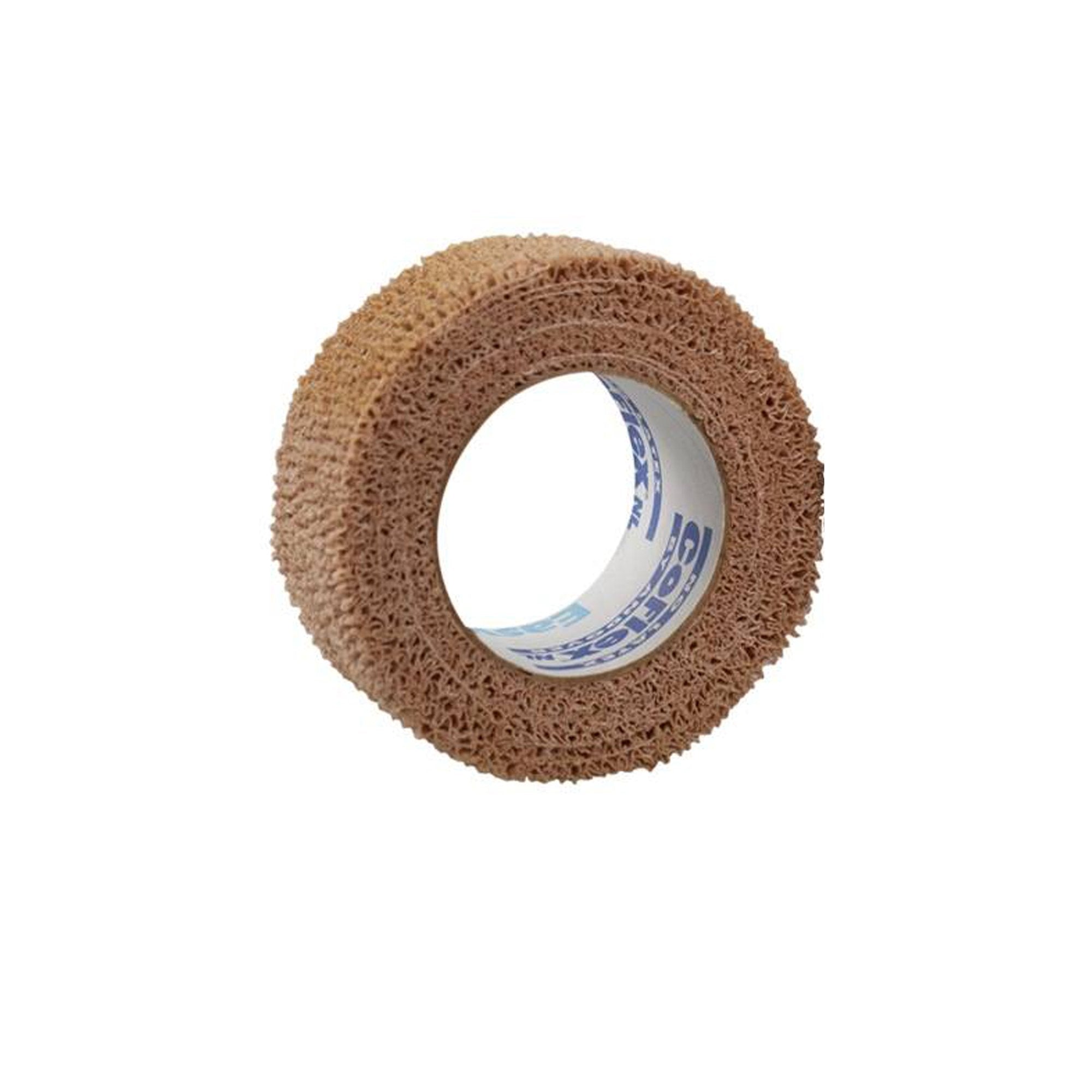 Cohesive Bandage CoFlex 1 Inch X 5 Yard Self Adherent Closure Tan NonSterile 14 lbs. Tensile Strength