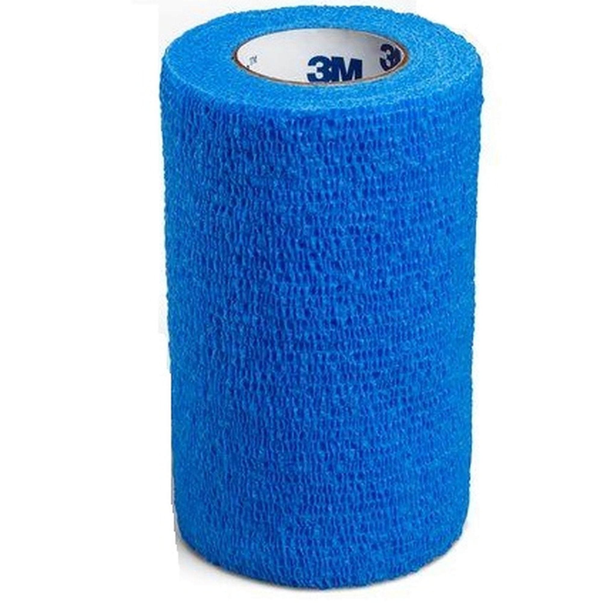 Cohesive Bandage 3M Coban 4 Inch X 5 Yard Self Adherent Closure Blue NonSterile Standard Compression