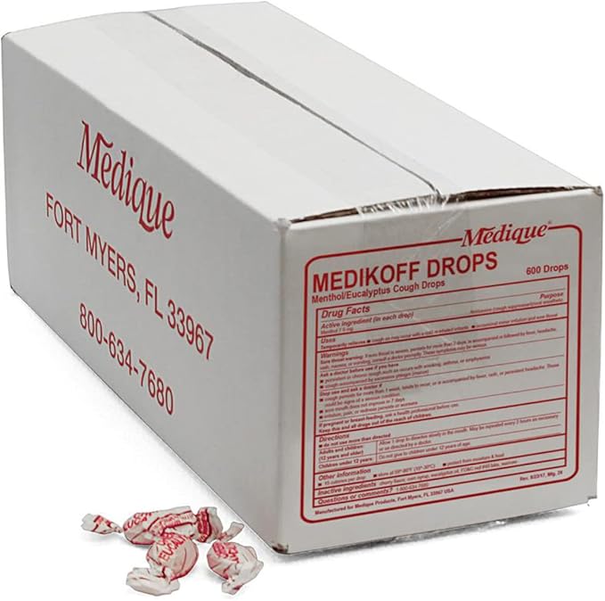 cold and cough relief medikoff 7 6 mg strength lozenge 600 per jar