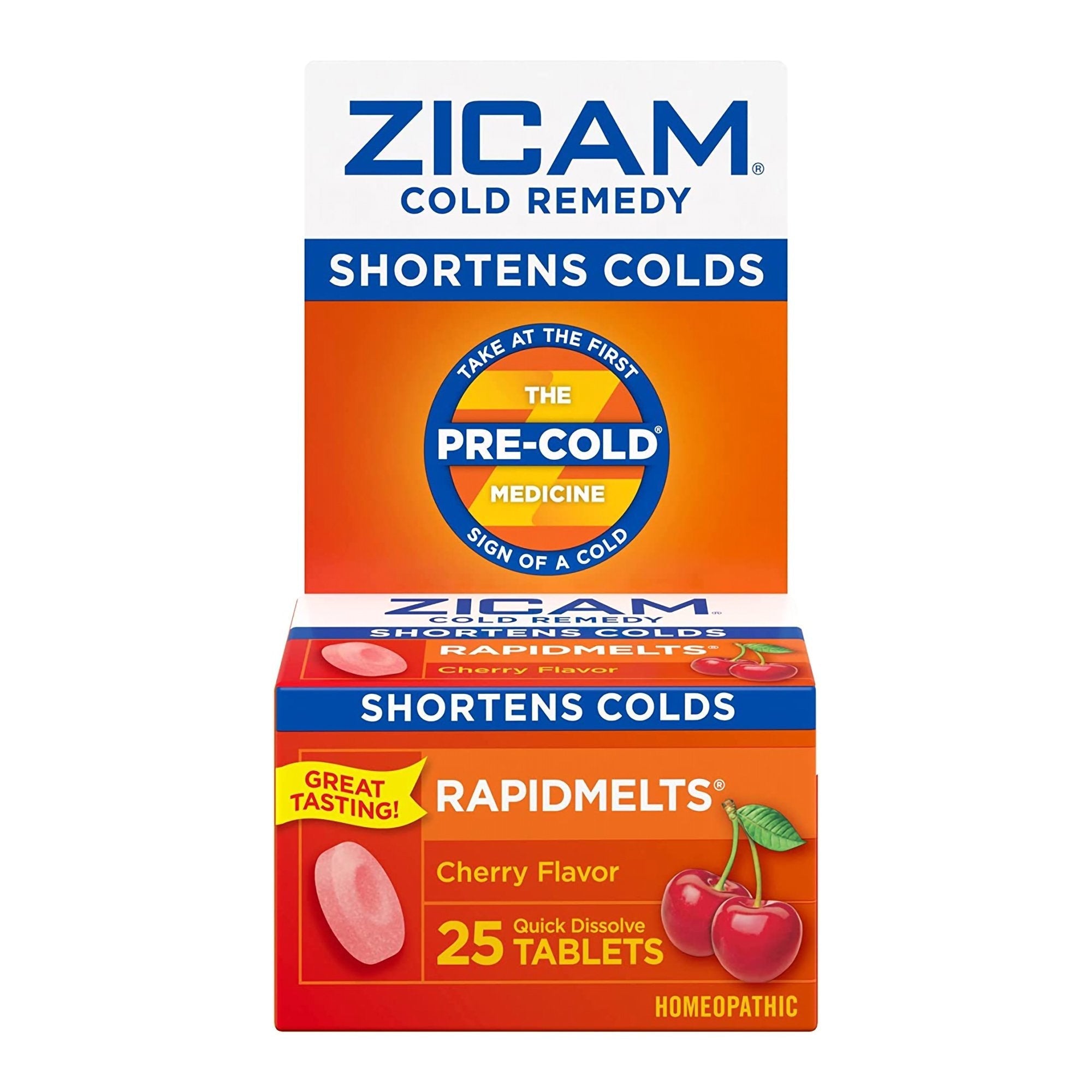 Cold and Cough Relief Zicam 2X 1X Strength Tablet 25 per Box