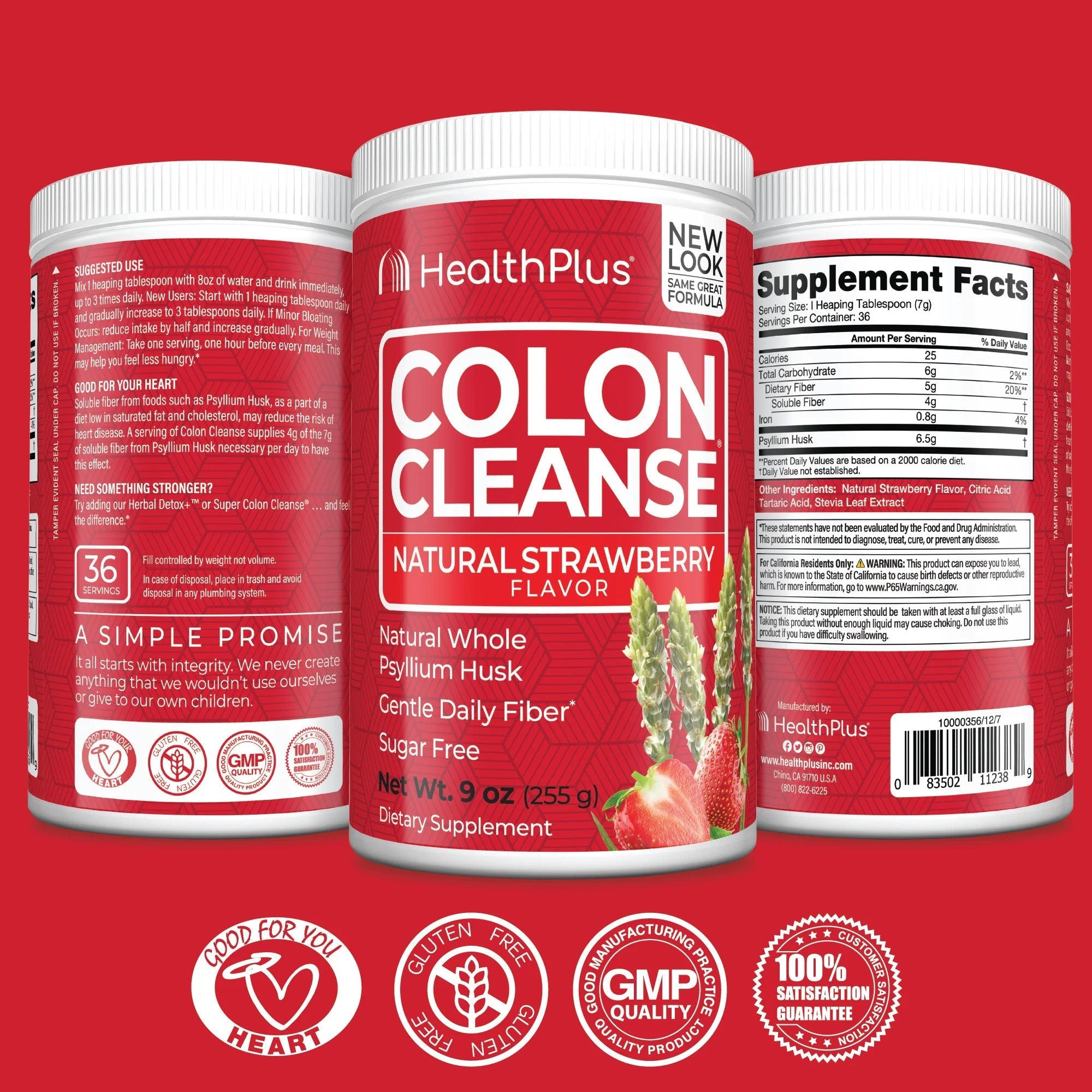 Colon Cleanse, Strawberry Flavor, 9 Ounces, 36 Servings