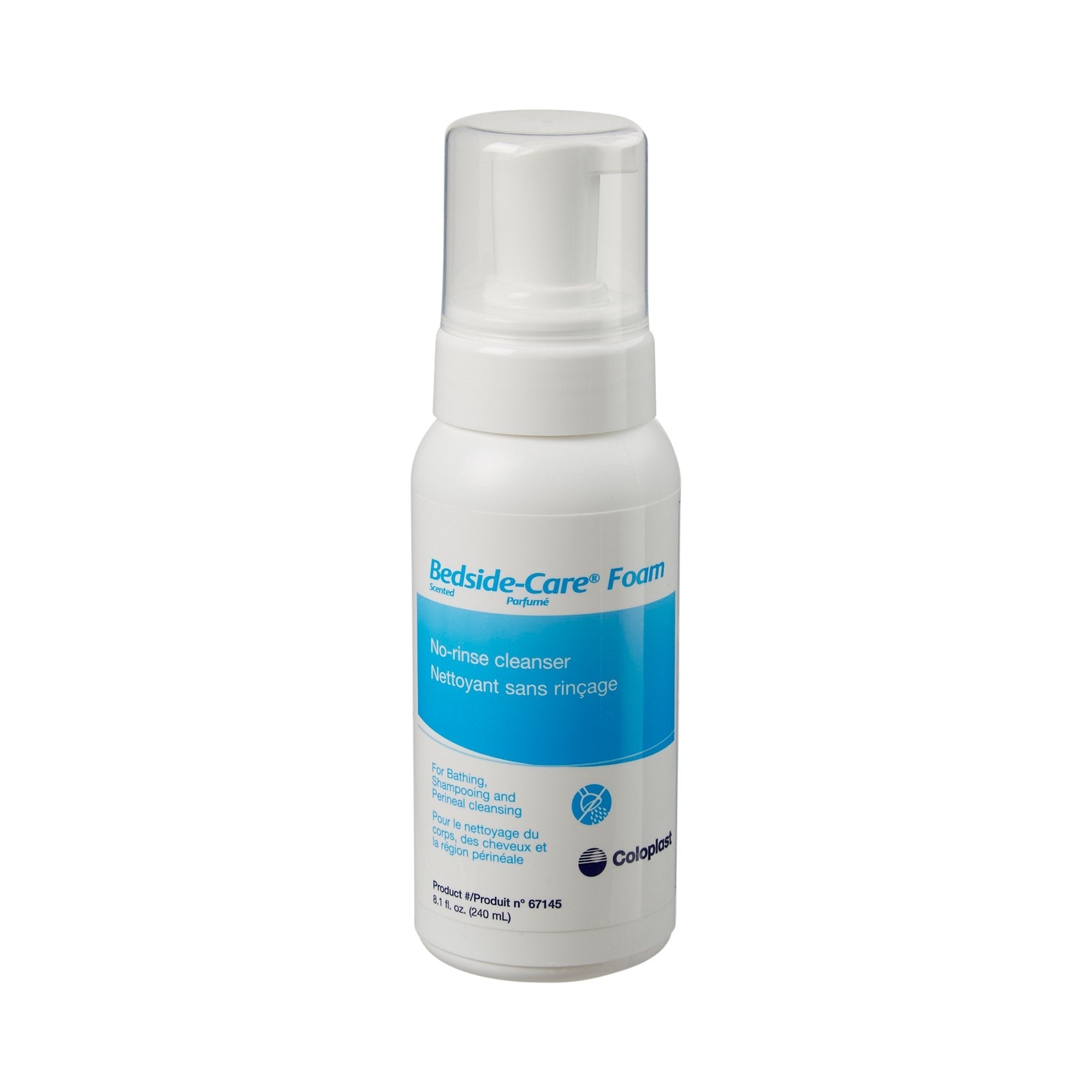 Rinse Free Shampoo and Body Wash Bedside Care 8.1 oz. Pump Bottle Scented