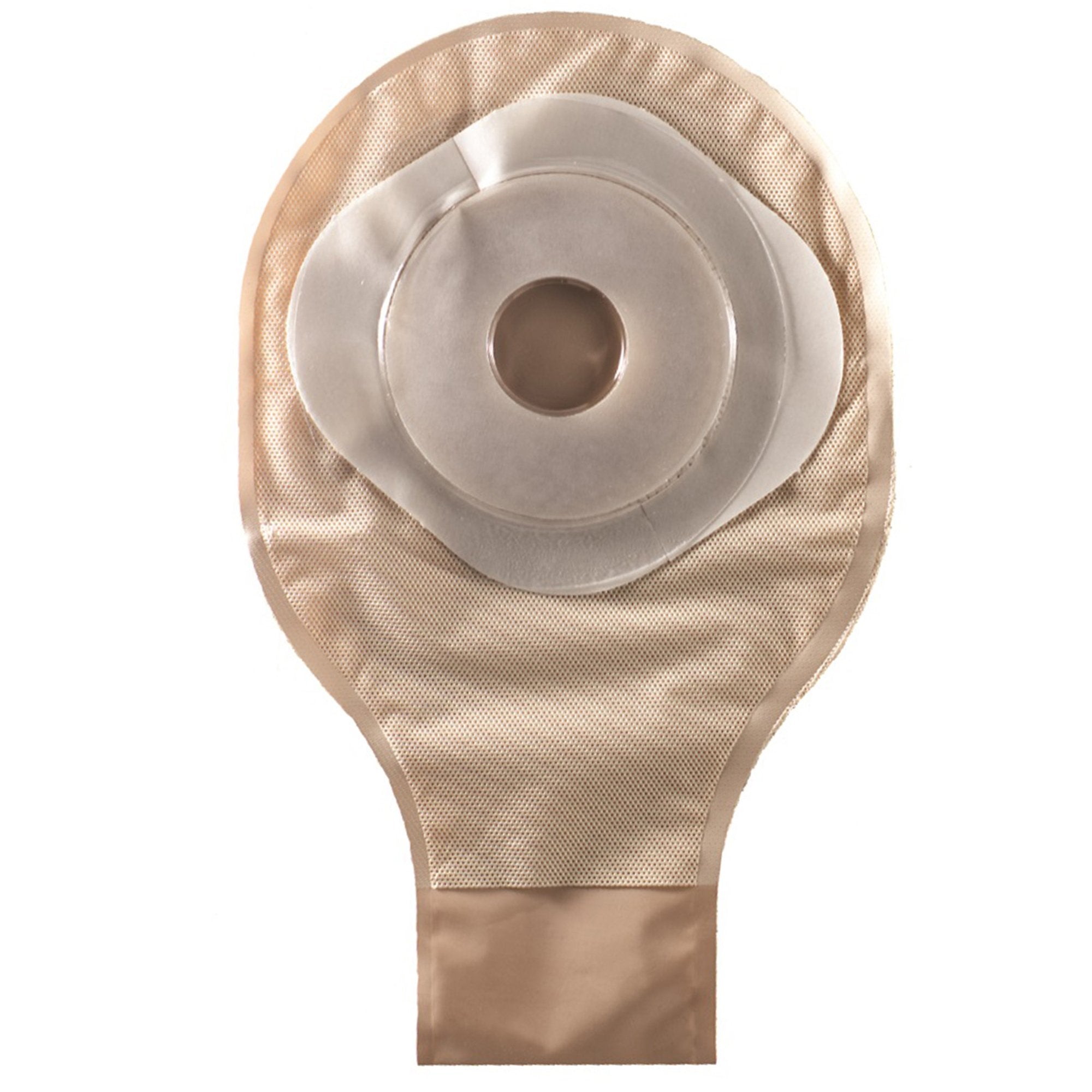 Colostomy Pouch ActiveLife One Piece System 10 Inch Length Flat, Pre Cut 1 Inch Stoma Drainable