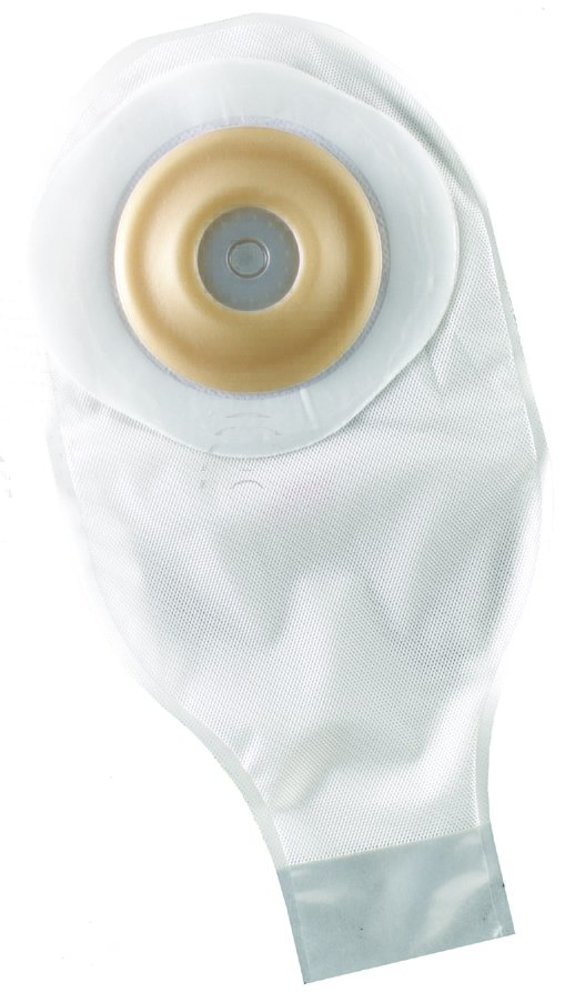 Colostomy Pouch ActiveLife One Piece System 12 Inch Length Flat, Pre Cut 1 1/2 Inch Stoma Drainable