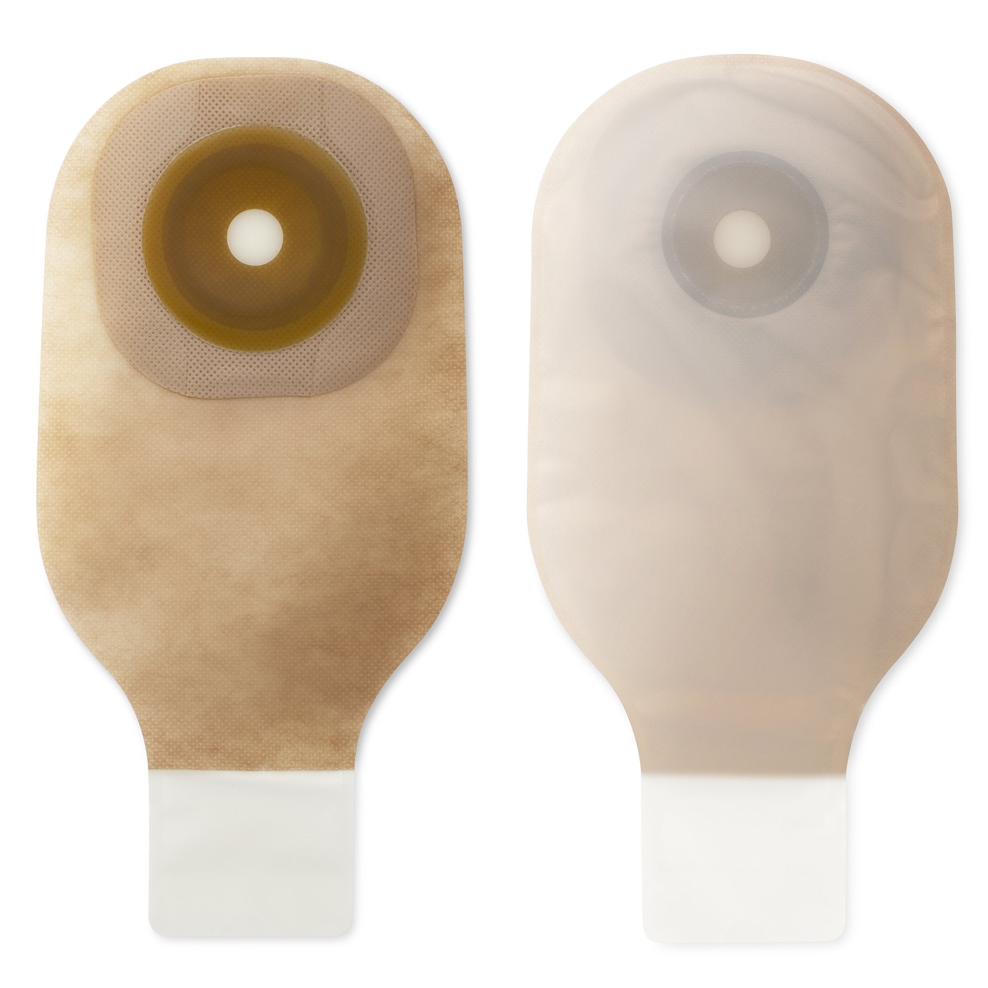 Colostomy Pouch Premier Flextend One Piece System 12 Inch Length Flat, Pre Cut 1 Inch Stoma Drainable