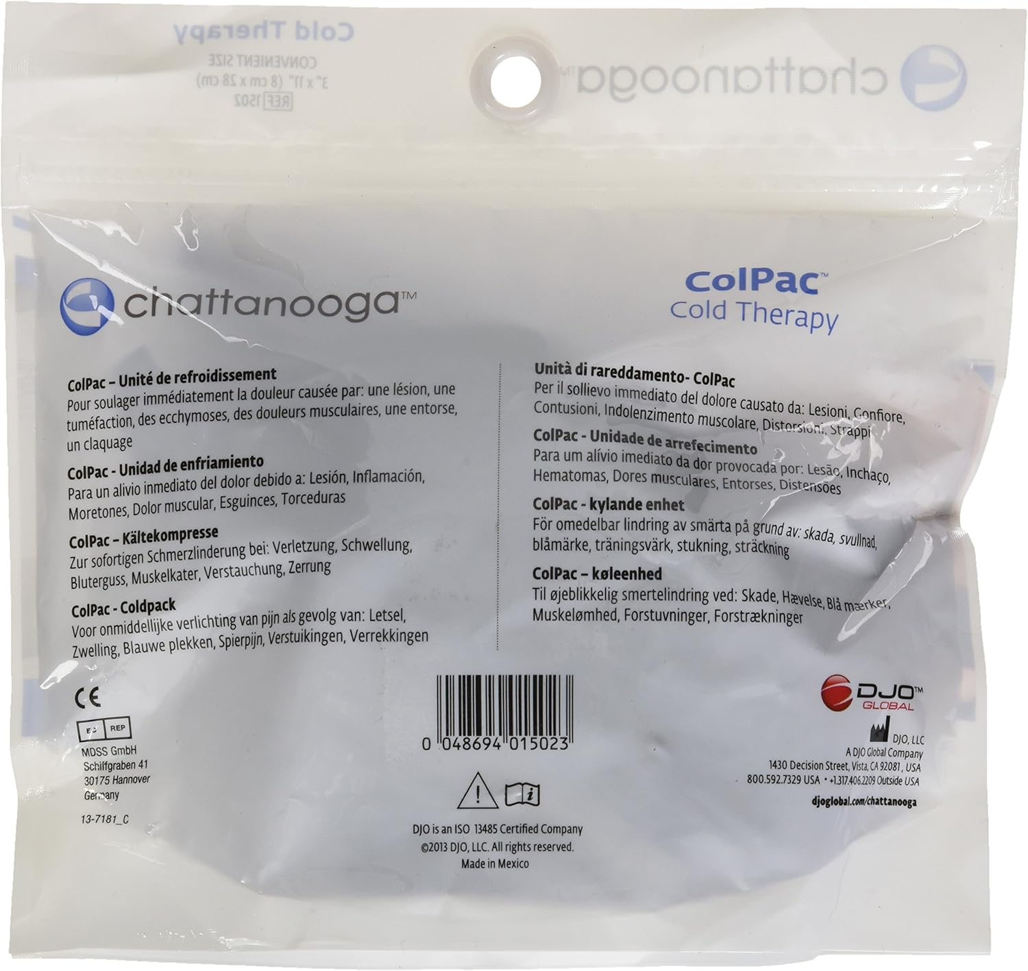 colpac vinyl covered 3 in x 11in