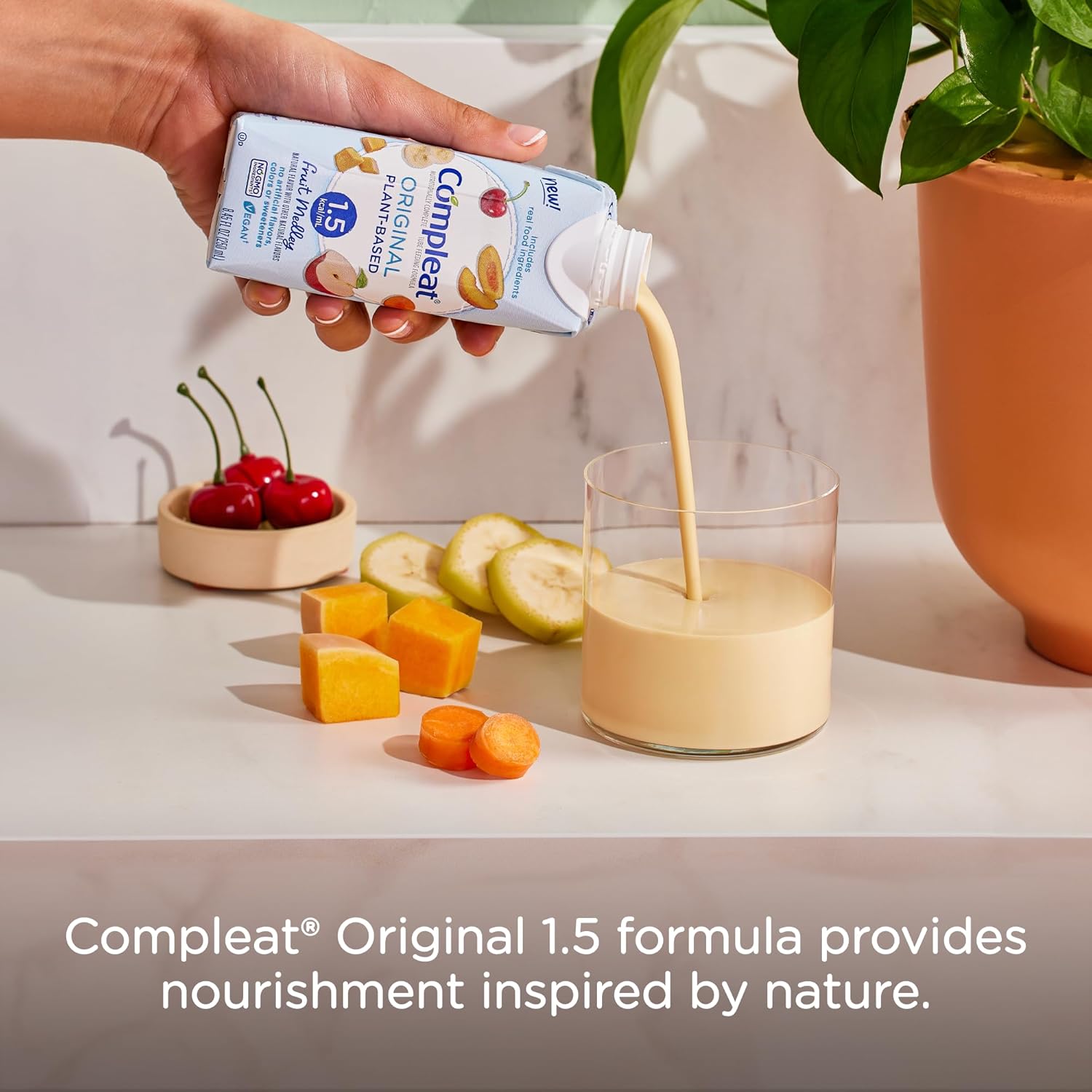 compleat 1 5 original plant based tube feeding formula fruit medley 250 ml compleat original 1 5 tube feeding formula mk1242695ea