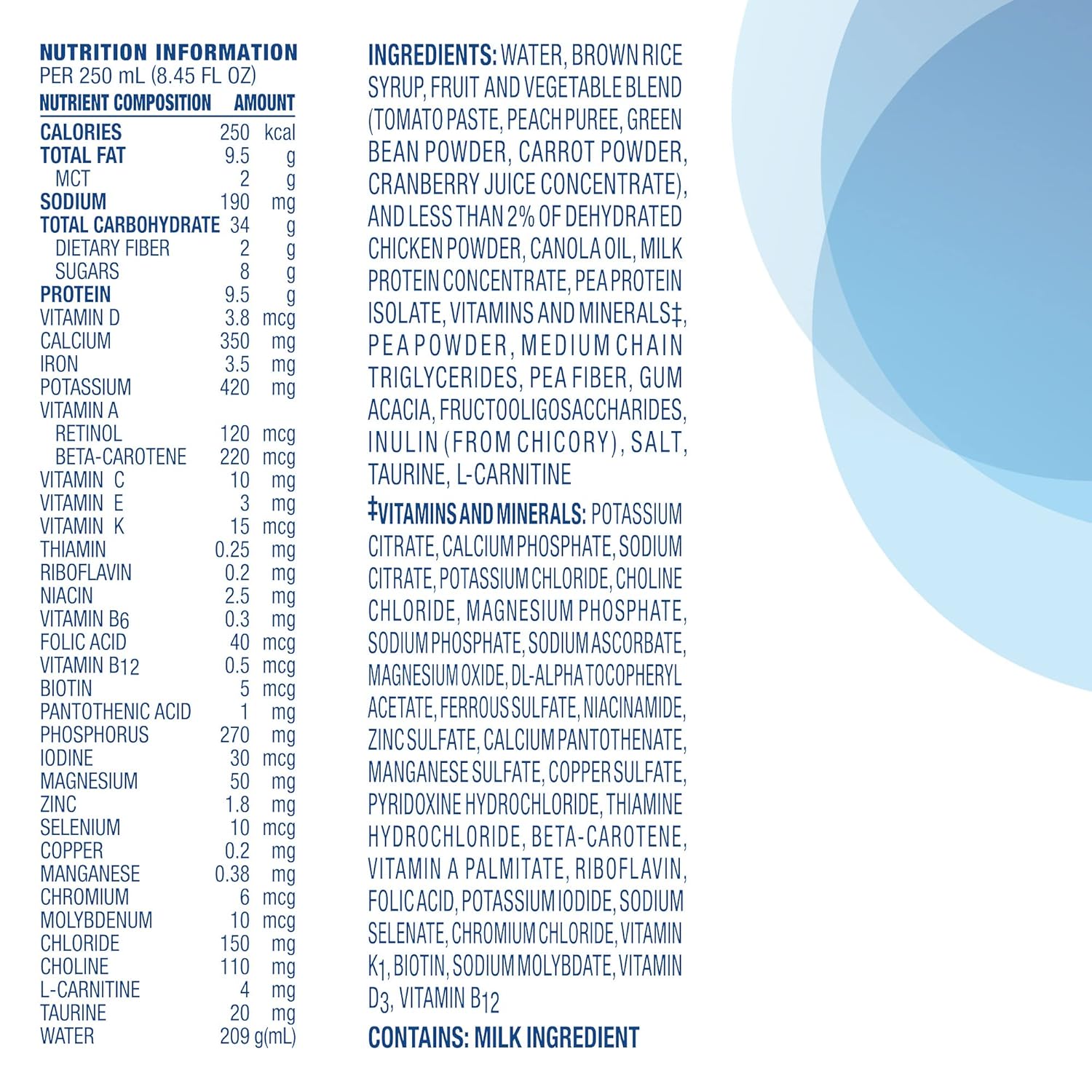 compleat pediatric ready to use pediatric tube feed formula 8 45 oz carton compleat pediatric original pediatric tube feeding formula mk855367ea