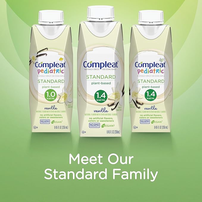 compleat pediatric standard plant based 1 0 cal tube feed formula vanilla compleat pediatric standard 1 0 cal pediatric oral supplement mk1207054ea