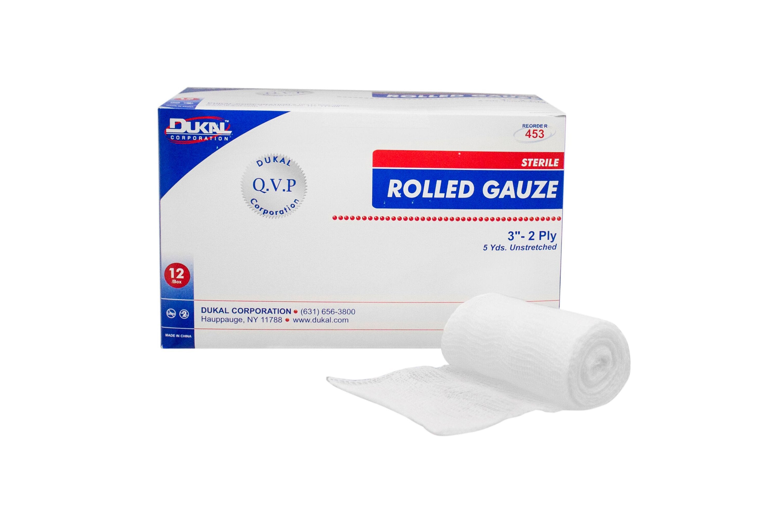Conforming Bandage Dukal 3 Inch X 5 Yard 2 Ply Sterile 1 per Pack