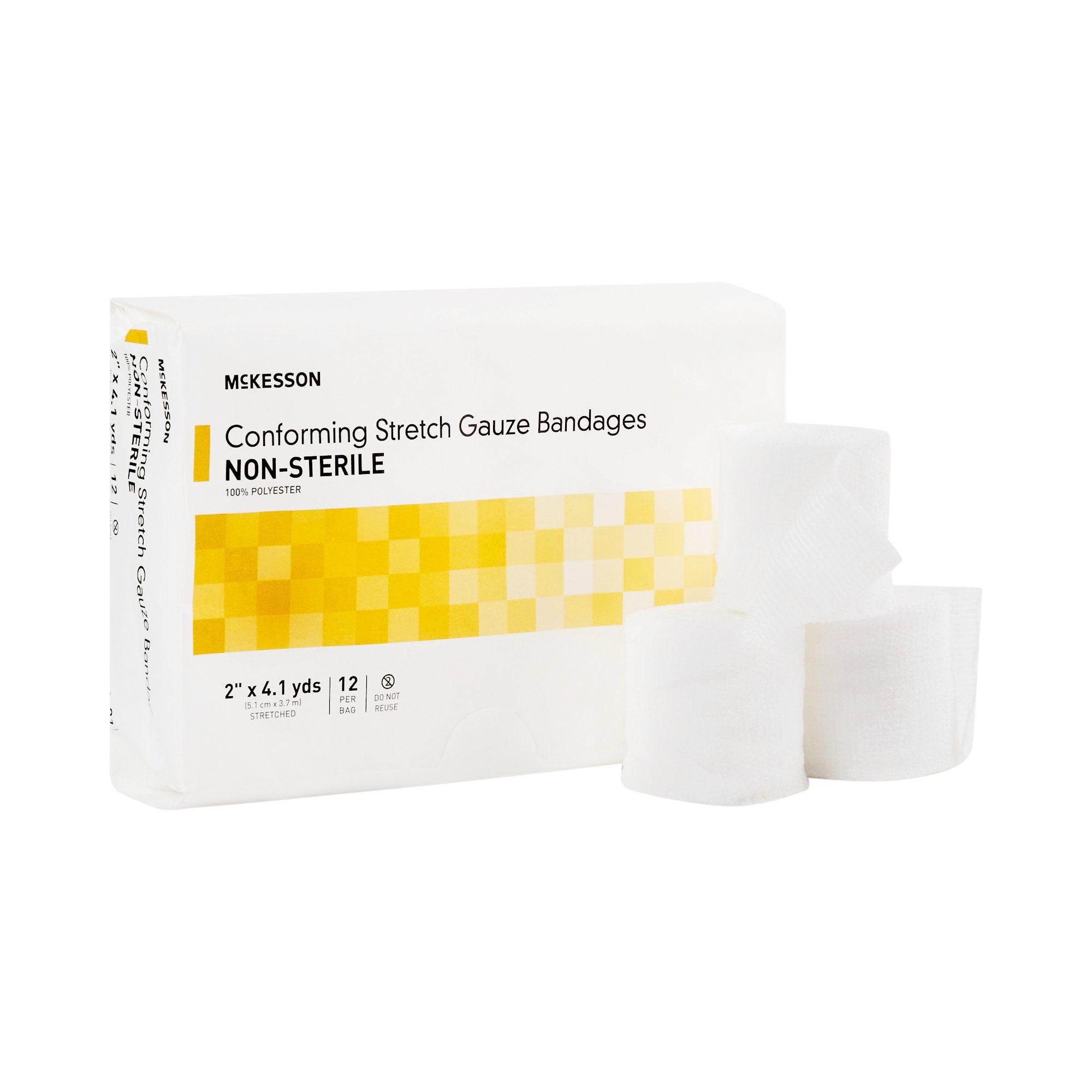 Conforming Bandage McKesson 2 Inch X 4 1/10 Yard NonSterile 12 per Pack