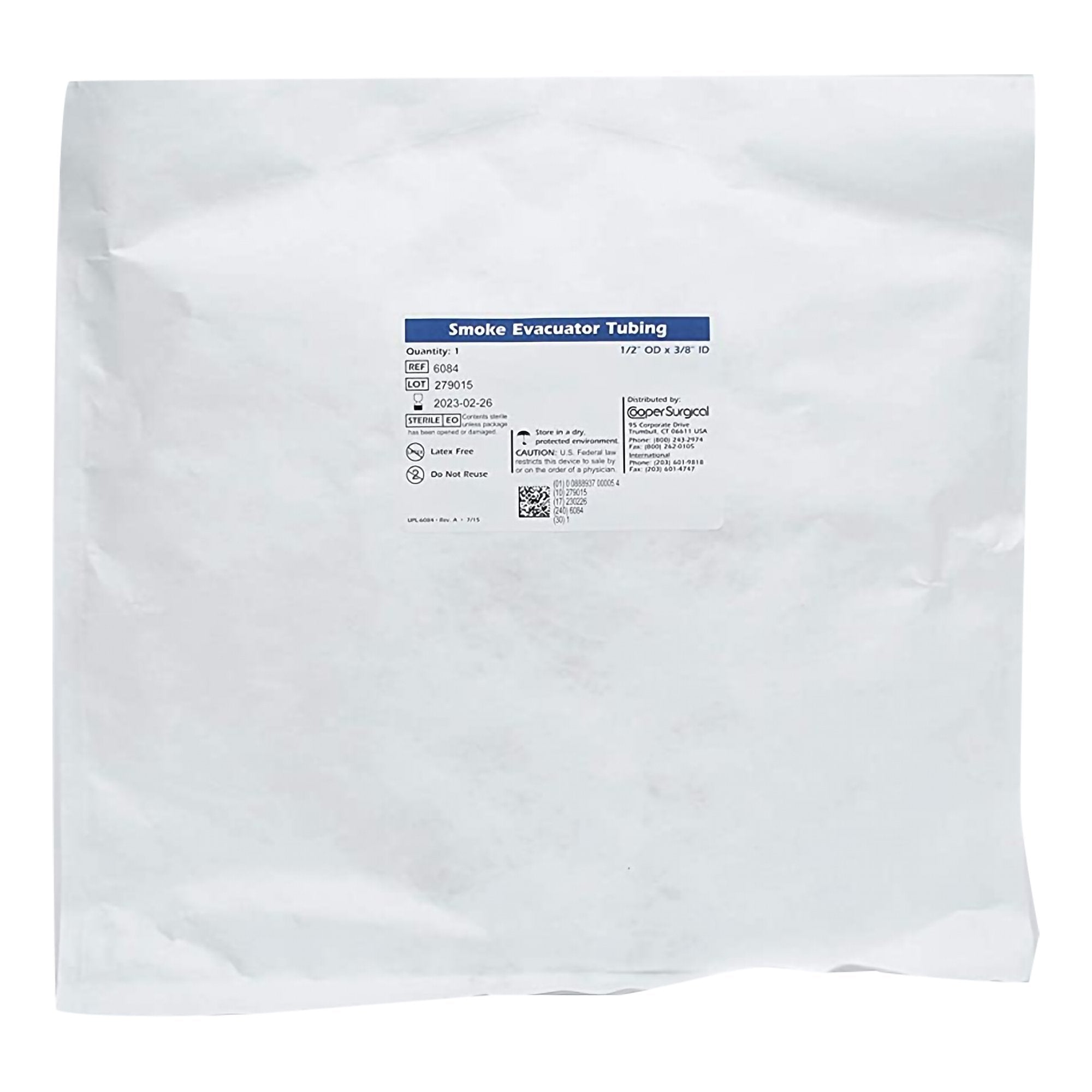 Tubing Set Cooper Surgical 3/8 ID X 1/2 OD Inch, 6 Foot L, with 3/16 ID X 1/4 OD Inch, 9 Foot L DSE Tube